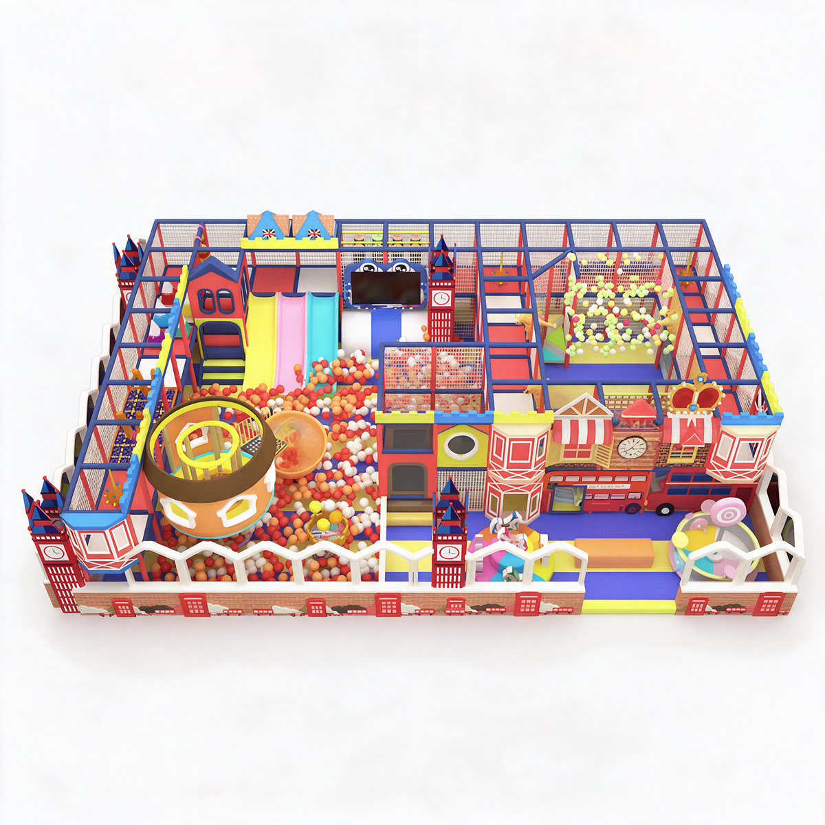 Colorido parque infantil