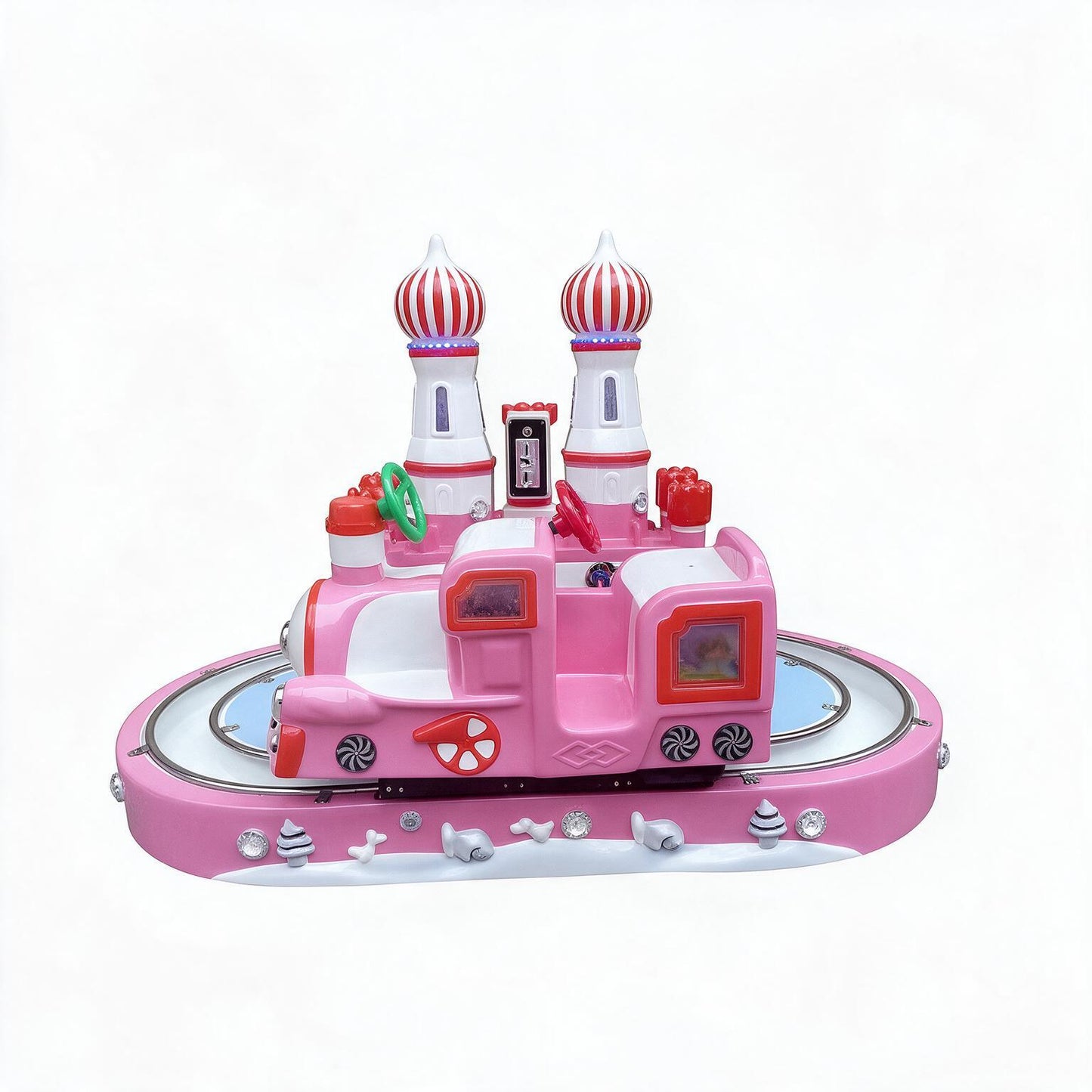 Carrousel "Train Castle" Pink