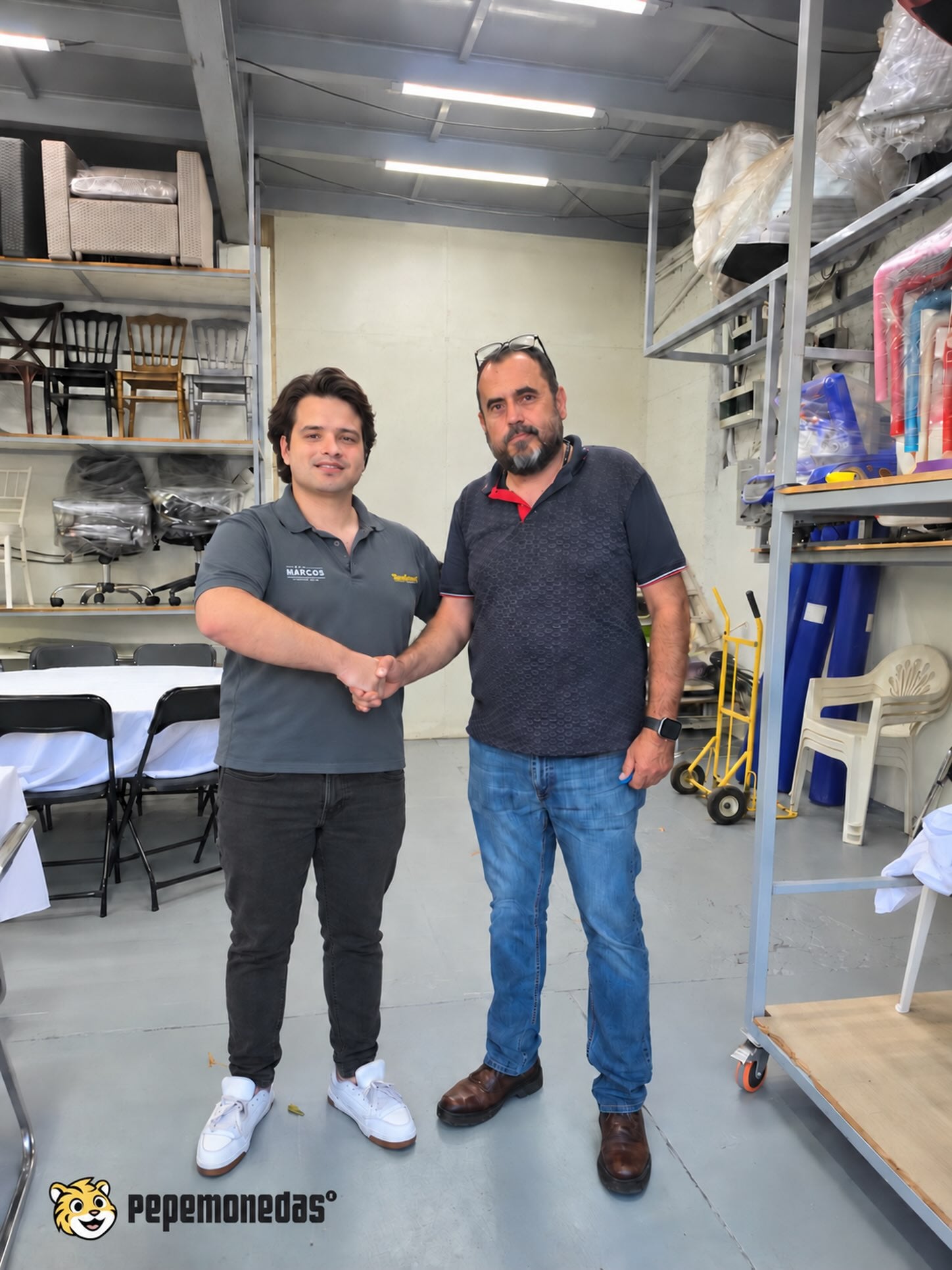 Encuentro de Pepe Monedas con su nuevo distribuidor en Guadalajara