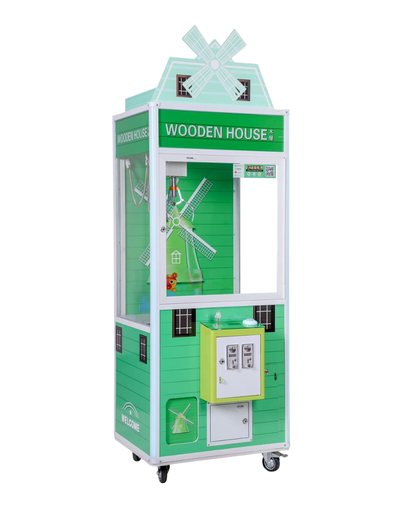Máquina Cazapeluches "Wooden House" Green