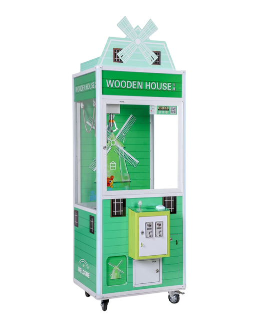 Máquina Cazapeluches "Wooden House" Green