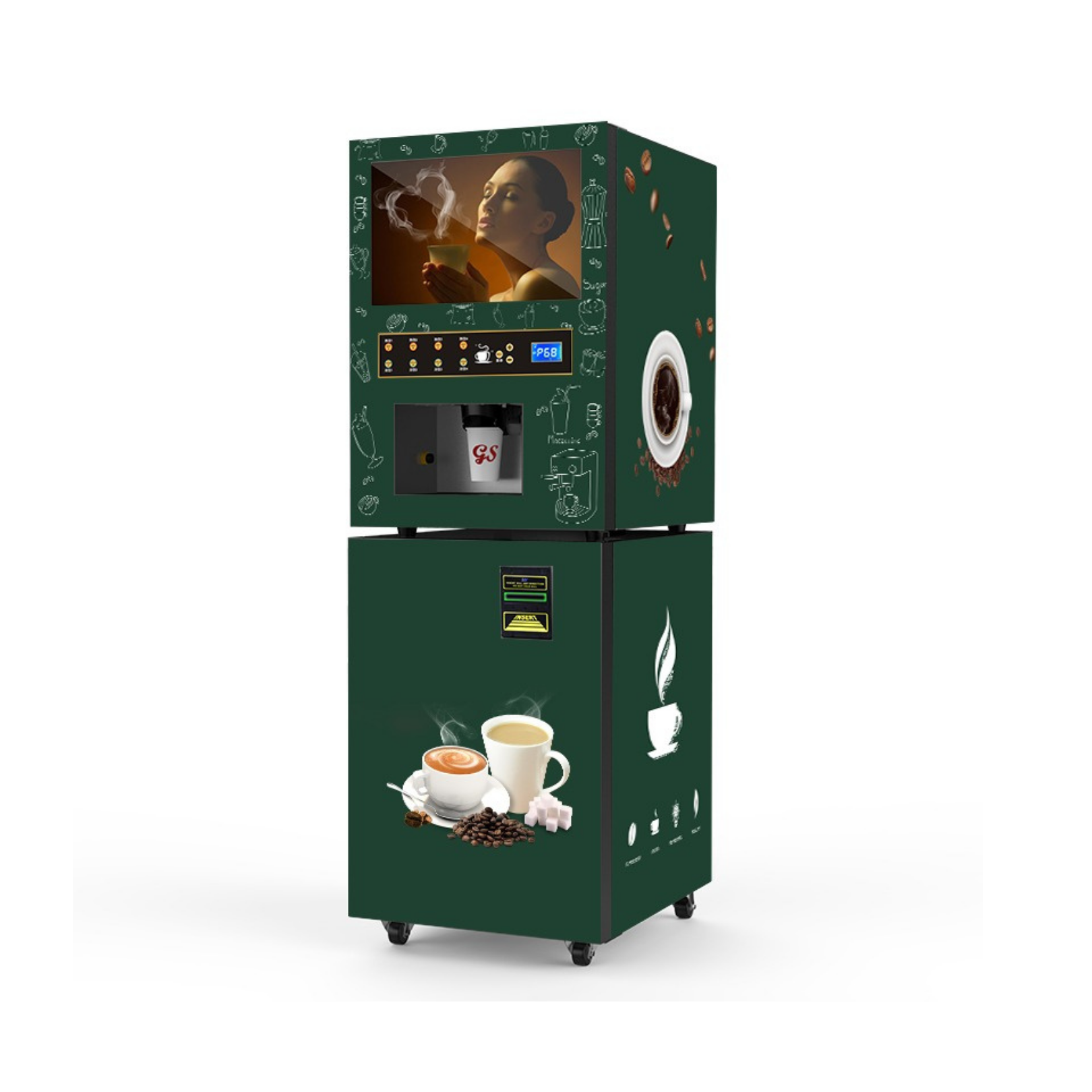 Maquina Expendedora de Cafe Rosada - Cafe Beige - image
