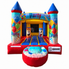 Castillo Inflable 3 x 4 m, variante Clásico — propuesta de acabado con bordado Pepe Monedas