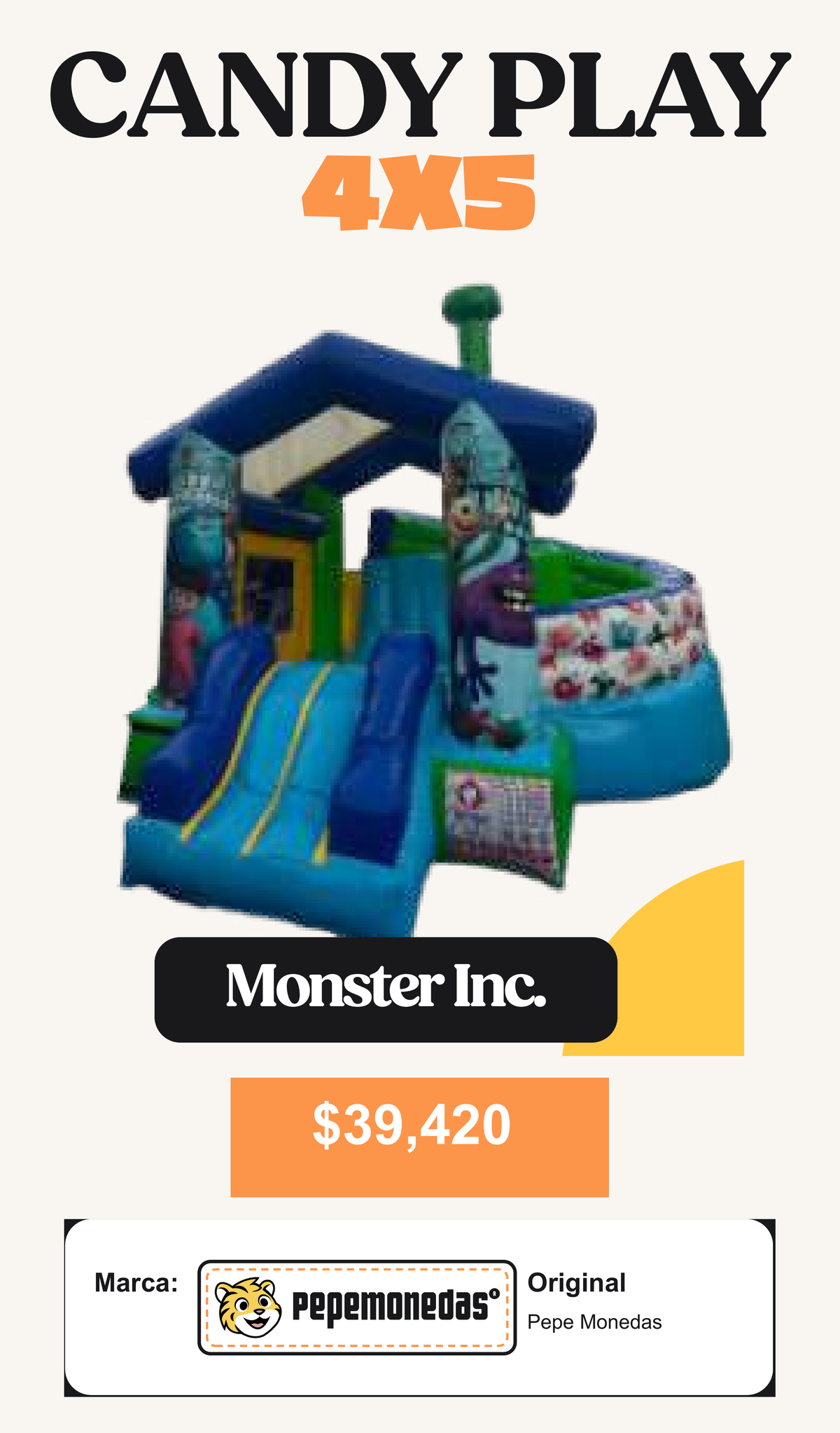 Candy Play 4 x 5 - Monster Inc. - Pepe Monedas