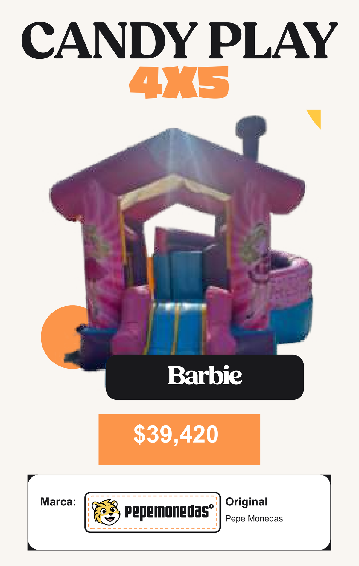 Candy Play 4 x 5 - Barbie - Pepe Monedas