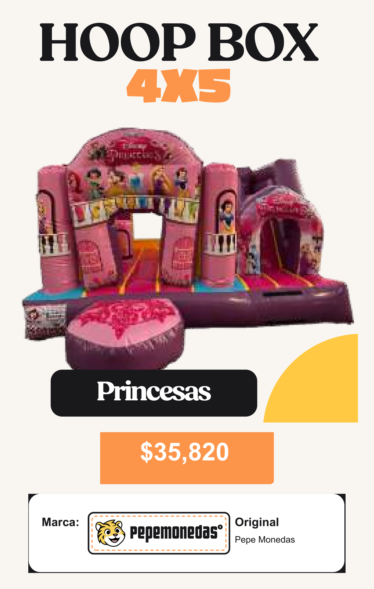 Hoop Box 4 x 5 - Princesas - Pepe Monedas