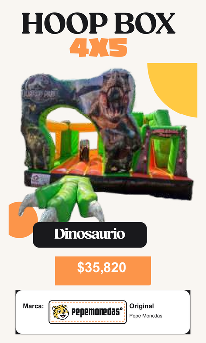 Hoop Box 4 x 5 - Dinosaurio - Pepe Monedas