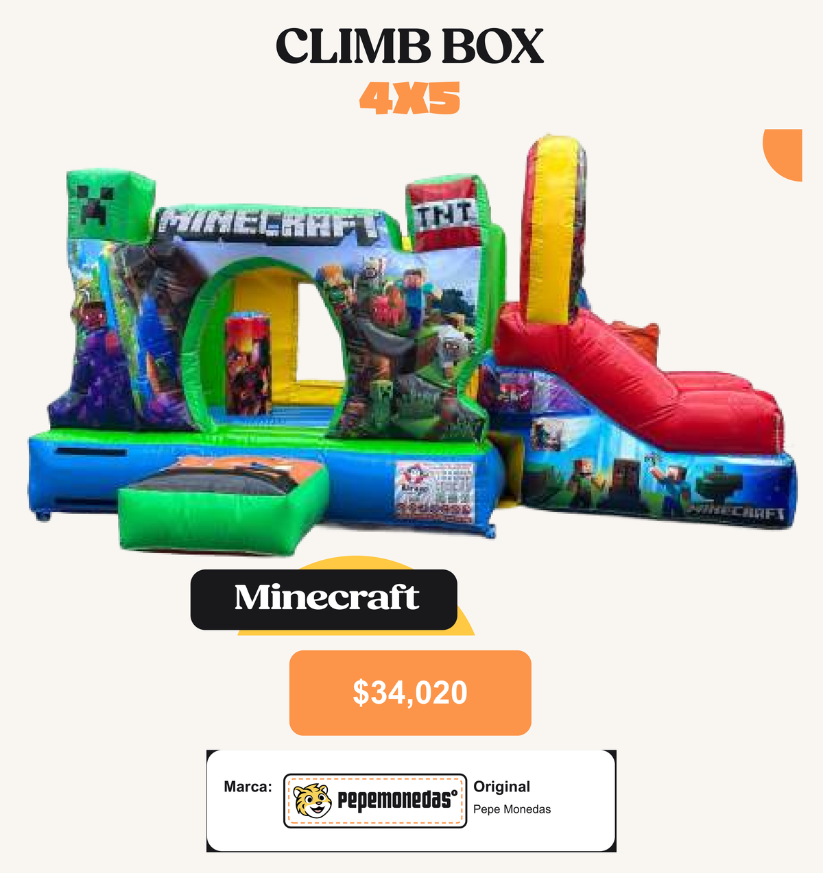 Climb Box 4 x 5 - Minecraft - Pepe Monedas
