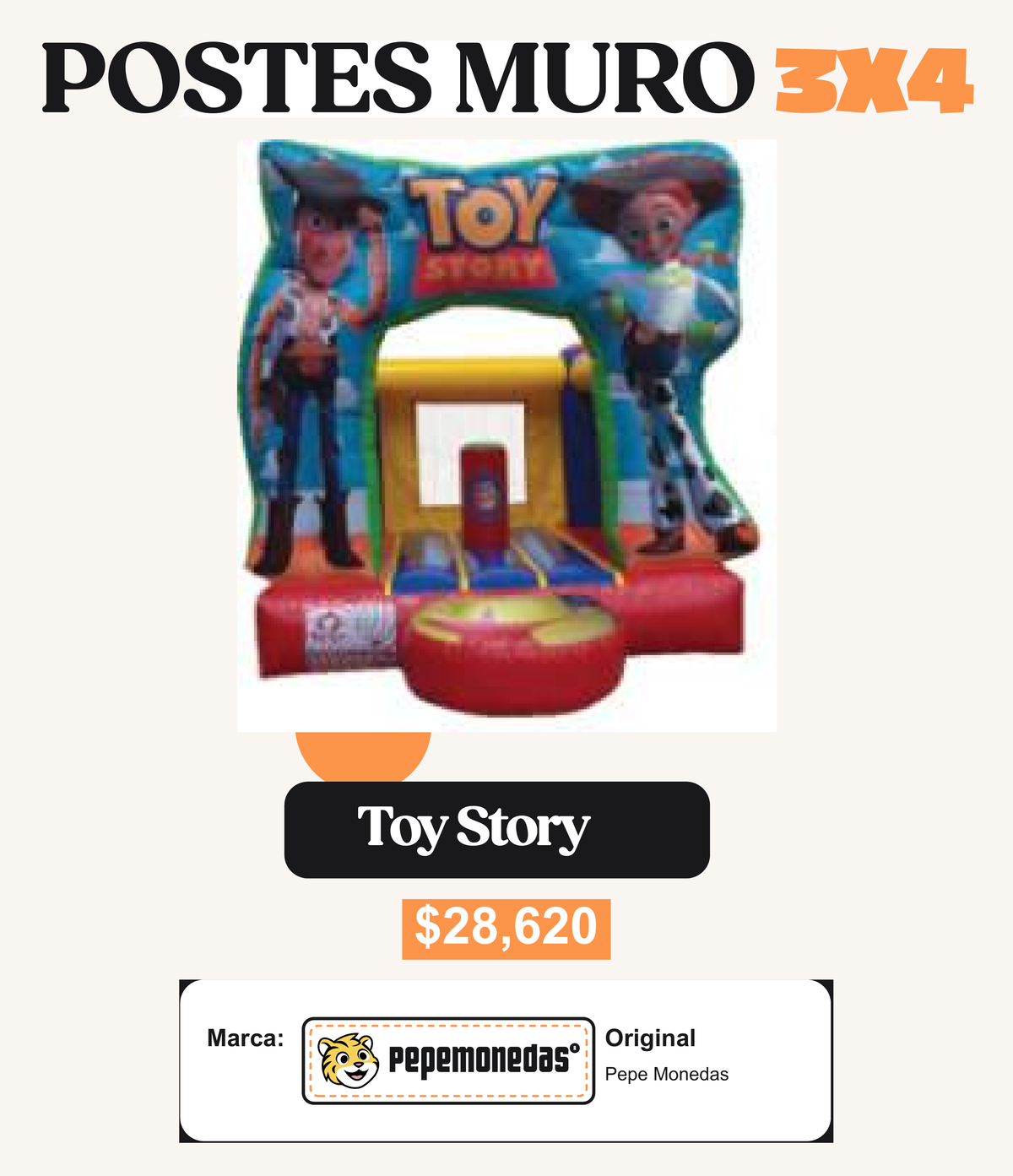 Postes Muro 3 x 4 - Toy Story - Pepe Monedas