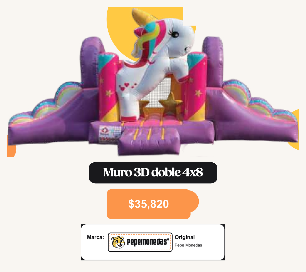 Muro 3D doble 4 x 8 - Pepe Monedas