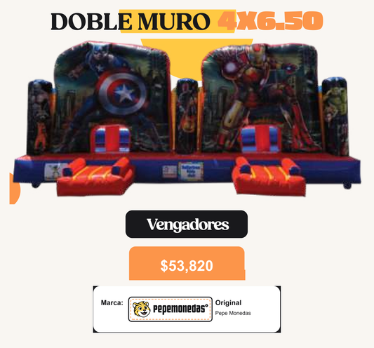 Doble Muro Vengadores 4 x 6.50 - Pepe Monedas