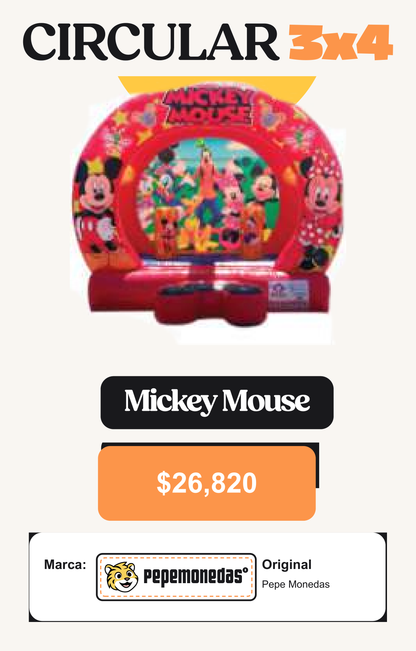 Circular 3 x 4 - Mickey Mouse - Pepe Monedas