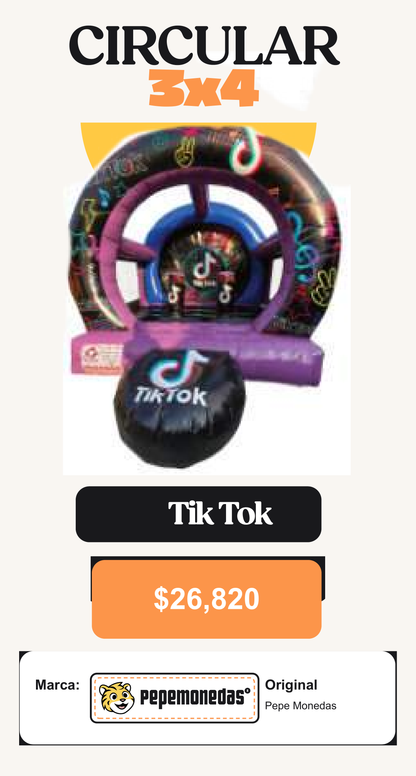 Circular 3 x 4 - Tik Tok - Pepe Monedas