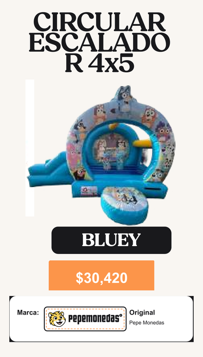 Circular Escalador 4 x 5 - BLUEY - Pepe Monedas