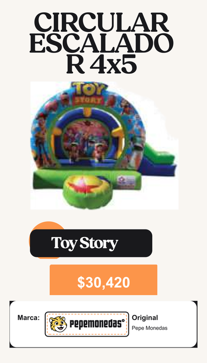 Circular Escalador 4 x 5 - Toy Story - Pepe Monedas