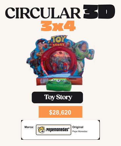 Circular 3D 3 x 4 - Toy Story - Pepe Monedas