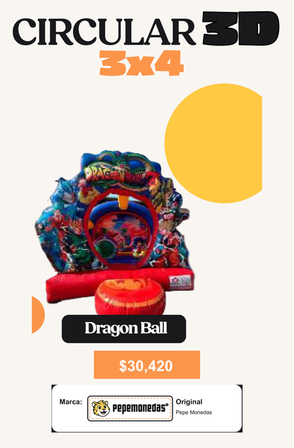 Circular 3D 3 x 4 - Dragon Ball - Pepe Monedas