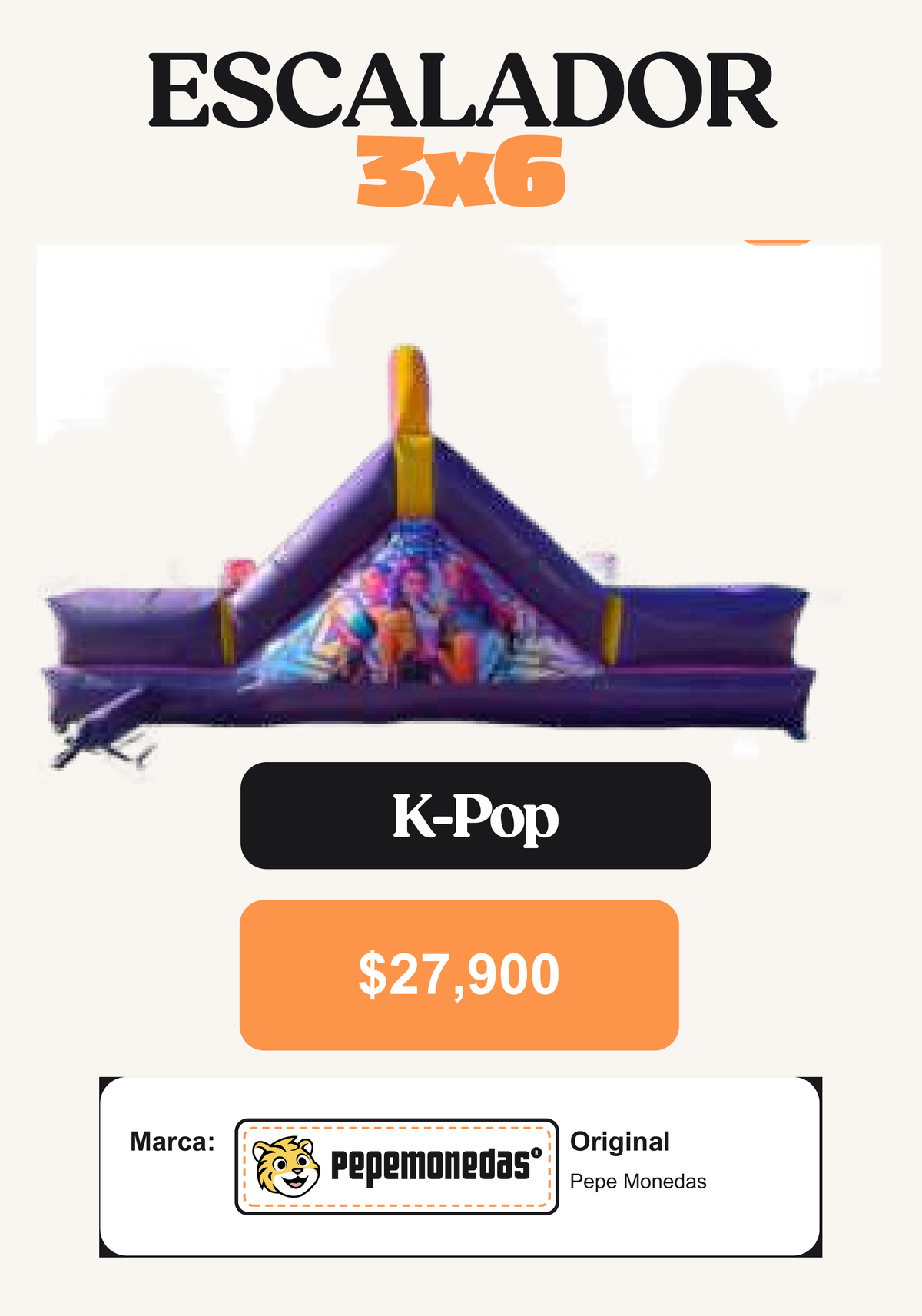 Escalador 3 x 6 - K-Pop - Pepe Monedas