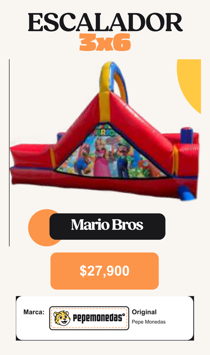 Escalador 3 x 6 - Mario Bros - Pepe Monedas