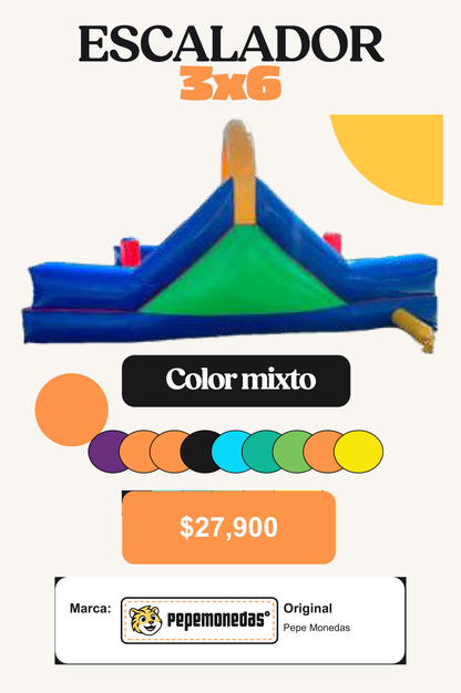 Escalador 3 x 6 - Color mixto - Pepe Monedas