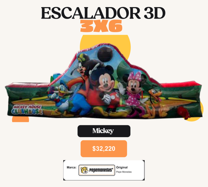 Escalador 3D 3 x 6 - Mickey - Pepe Monedas