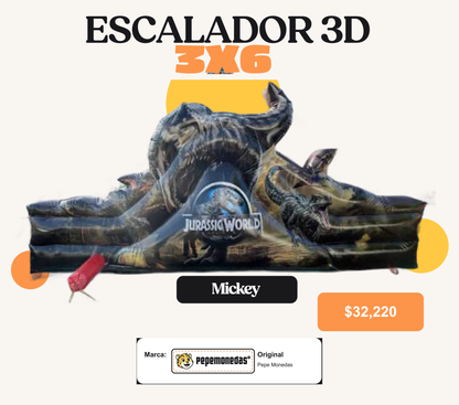 Escalador 3D 3 x 6 - Mickey - Diseño 2 - Pepe Monedas