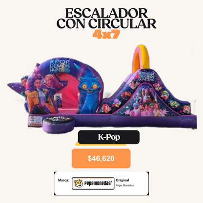 Escalador con Circular 4 x 7 - K-Pop - Pepe Monedas