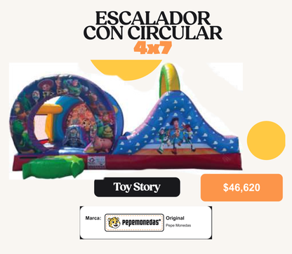 Escalador con Circular 4 x 7 - Toy Story - Pepe Monedas