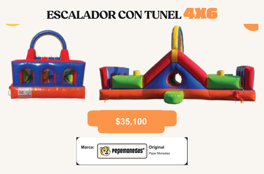 Escalador Con tunel 4 x 6 - Pepe Monedas