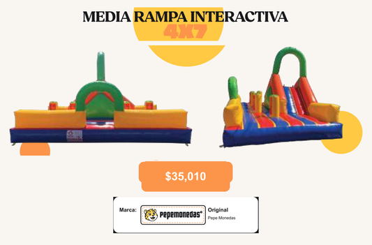 Media Rampa Interactiva 4 x 7 - Pepe Monedas