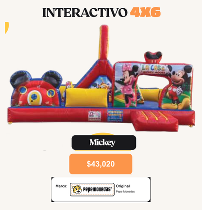 Interactivo 4 x 6 - Mickey - Pepe Monedas