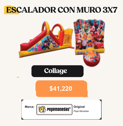 Escalador con Muro - Collage 3 x 7 - Pepe Monedas