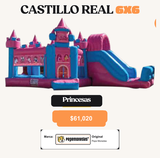Castillo Real Princesas 6 x 6 - Pepe Monedas