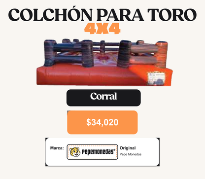 Colchón Para Toro 4 x 4 - Corral - Pepe Monedas