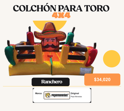 Colchón Para Toro 4 x 4 - Ranchero - Pepe Monedas