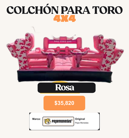 Colchón Para Toro 4 x 4 - Rosa - Pepe Monedas