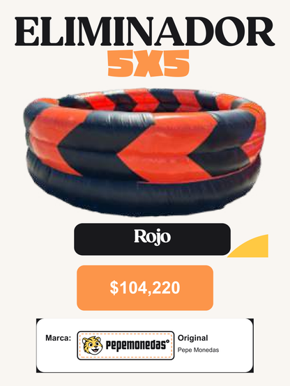 Eliminador 5 x 5 - Rojo - Pepe Monedas