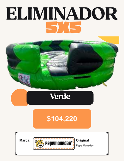 Eliminador 5 x 5 - Verde - Pepe Monedas