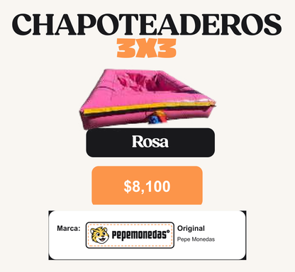 Chapoteadero 3 x 3 - Rosa - Pepe Monedas