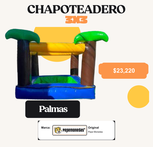 Chapoteadero Palmas 3 x 3 - Pepe Monedas