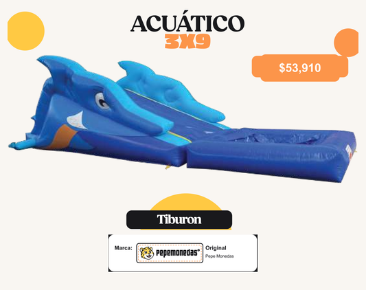 Acuático 3 x 9 - Tiburon - Pepe Monedas