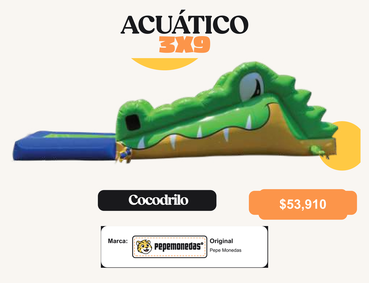 Acuático 3 x 9 - Cocodrilo - Pepe Monedas