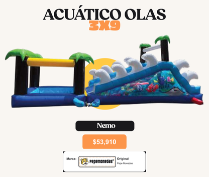 Acuático 3 x 9 - Olas Nemo - Pepe Monedas