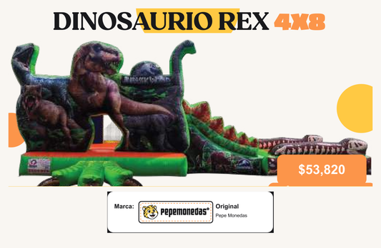 Dinosaurio Rex 4 x 8 - Pepe Monedas