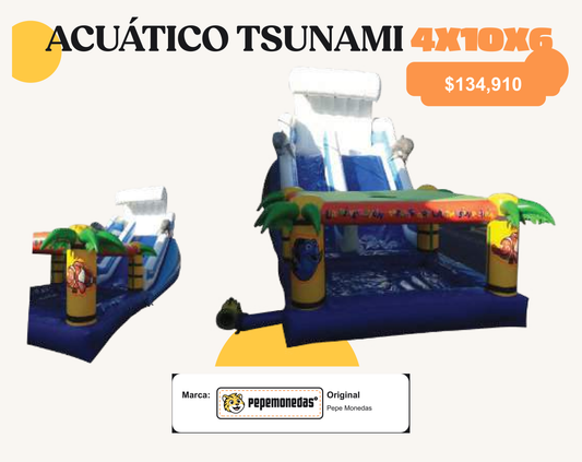 Acuático Tsunami 4 x 10 x 6 - Pepe Monedas