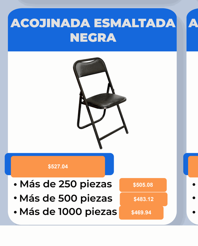 Silla Plegable Infantil Esmaltada Acojinada Varios Colores - Pepe Monedas
