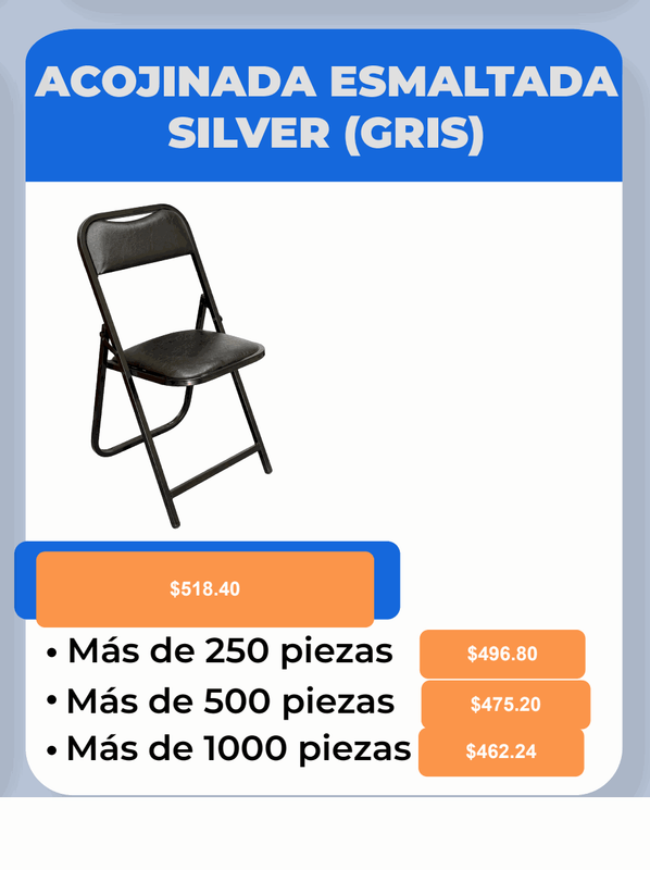 Silla Plegable Infantil Plástico Duro Transparente - Pepe Monedas