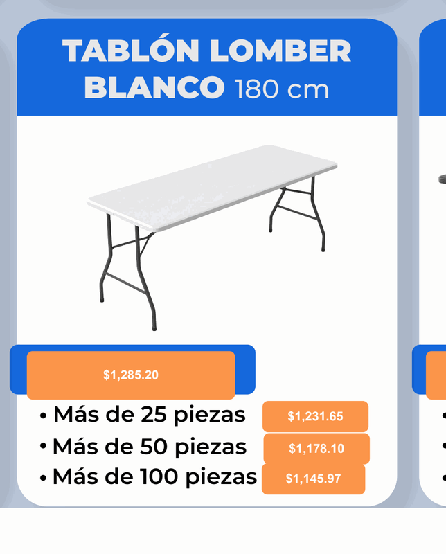 Tablón Lomber 180 cm - Pepe Monedas