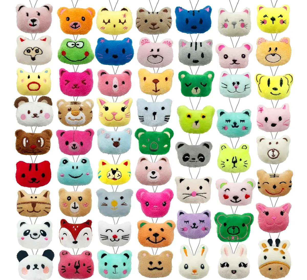 Mini peluches de animales surtidos · Paquete de 100 piezas
