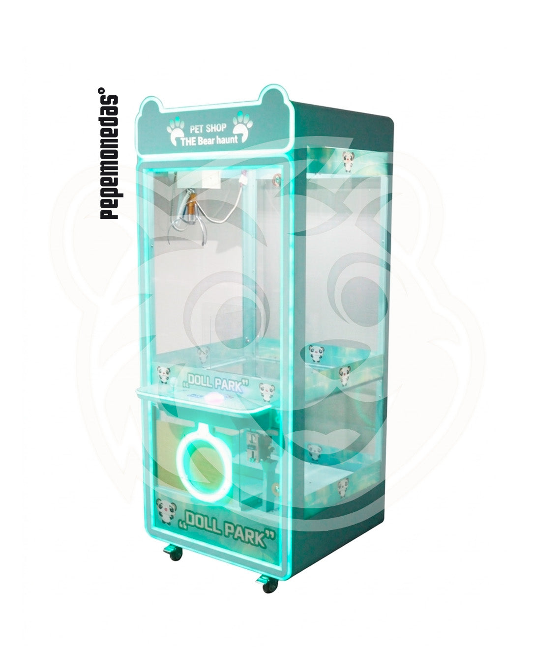 Máquina de Garra Cute Bears CP-L018 verde turquesa